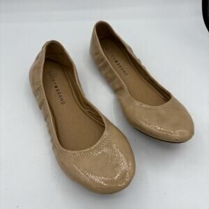 Lucky‎ Brand Ballet Flats Womens Size 7.5 LP Erin Beige Tan Round Toe